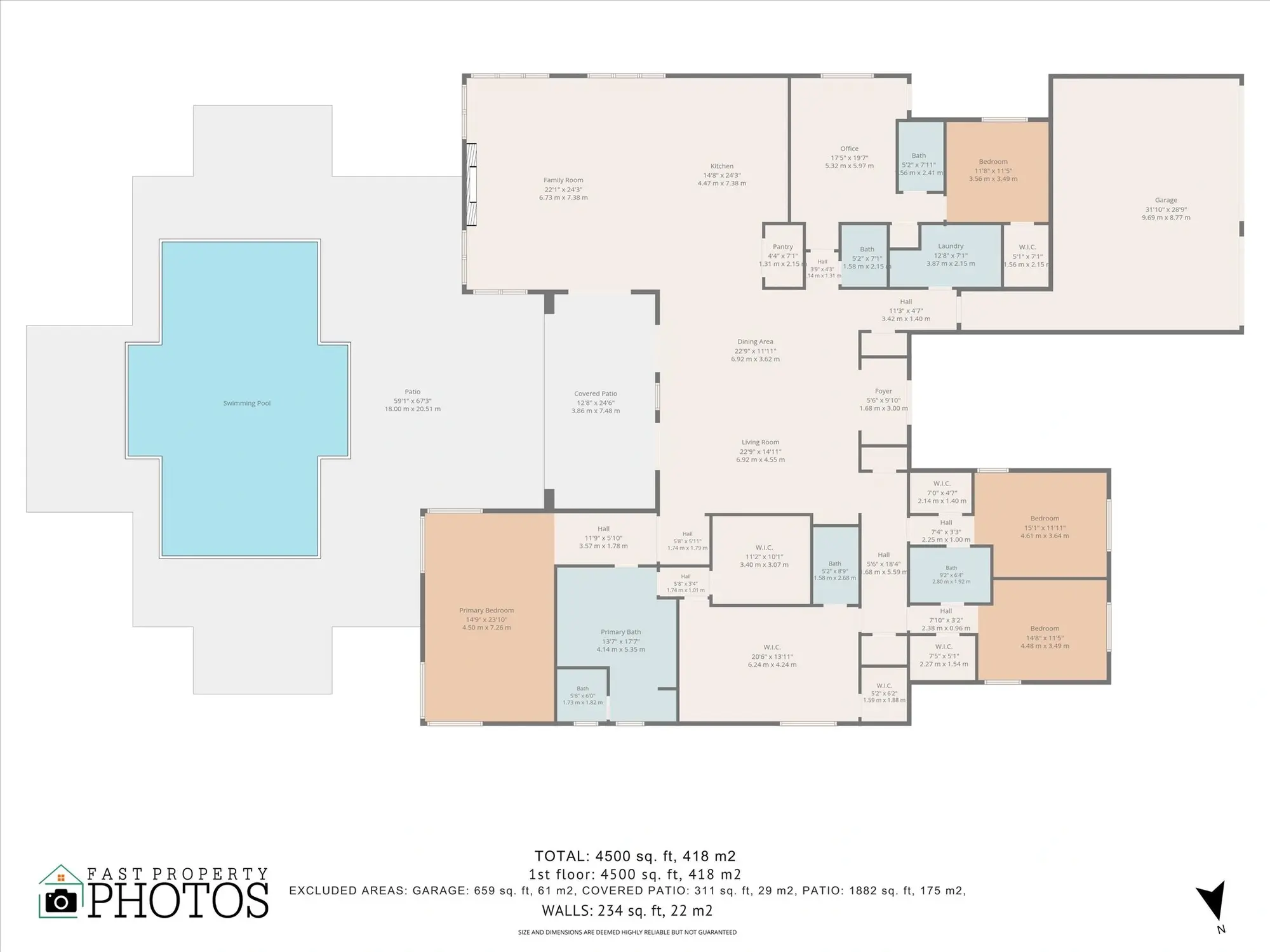 Floor plan of 4980 SW 159th Ave Southwest Ranches 5850 sqft luxury estate