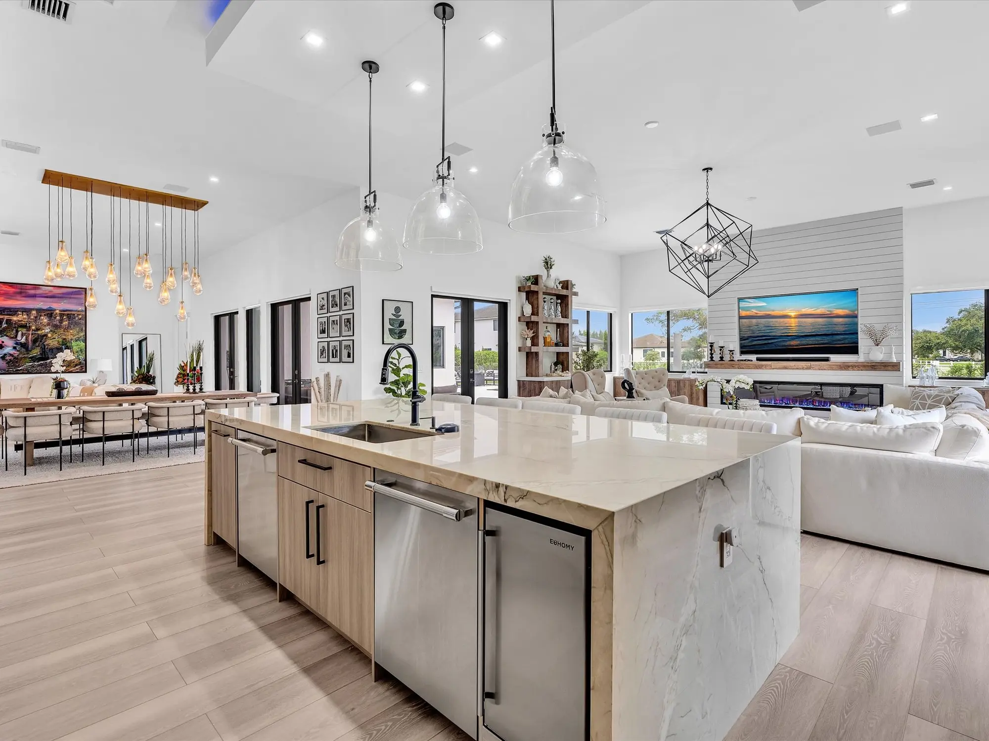 Chef's kitchen with high-end finishes at 4980 SW 159th Ave Southwest Ranches